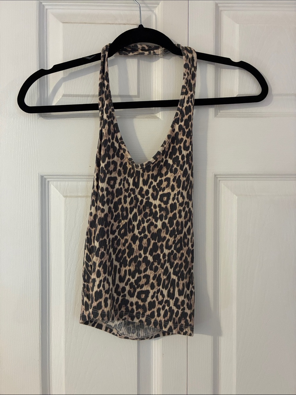 American Eagle Outfitters Leopard Print Halter Top